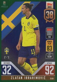 2022-23 Topps Match Attax 101 Road to UEFA Nations League Finals - Green Foil #CD38 Zlatan Ibrahimović Front