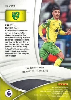2021-22 Panini Chronicles - Spectra Premier League #265 Milot Rashica Back