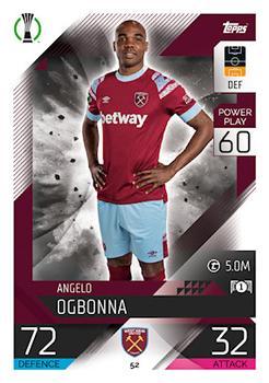 2022-23 Topps Match Attax UEFA Champions League & UEFA Europa League #52 Angelo Ogbonna Front