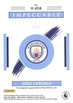 2021-22 Panini Impeccable Premier League - Illustrious Ink #II-JCA Joao Cancelo Back