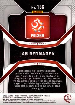 2022 Panini Prizm World Cup #166 Jan Bednarek Back