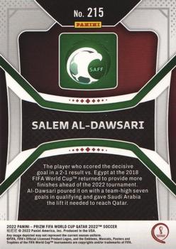 2022 Panini Prizm World Cup #215 Salem Al-Dawsari Back