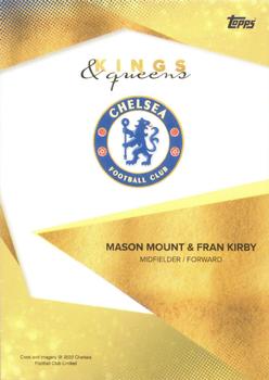2021-22 Topps Chelsea FC - Kings & Queens #NNO Mason Mount / Fran Kirby Back