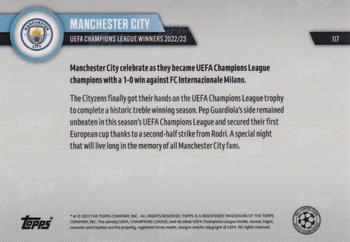 2022-23 Topps Now UEFA Champions League #117 Manchester City Back