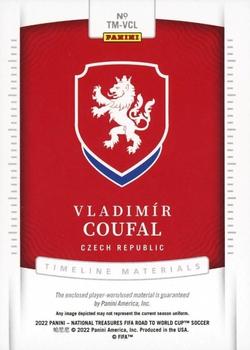 2022 Panini National Treasures FIFA Road to World Cup - Timeline Materials #TM-VCL Vladimir Coufal Back