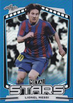 2022 Leaf Metal Stars - Blue Prismatic #SS-03 Lionel Messi Front