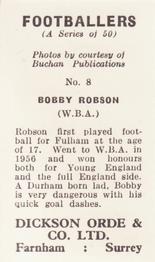 1960 Dickson Orde & Co. Ltd. Footballers #8 Bobby Robson Back