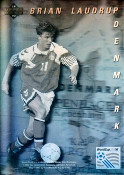 1993 Upper Deck World Cup Preview (English/Spanish) - World Star Holograms #NNO Brian Laudrup Front