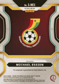 2022 Panini Prizm World Cup - Signatures Green Wave #S-MES Michael Essien Back