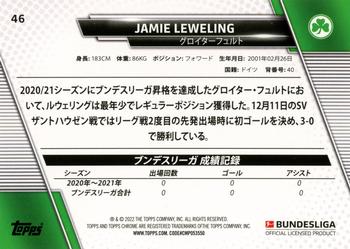 2021-22 Topps Bundesliga Japan Edition #46 Jamie Leweling Back