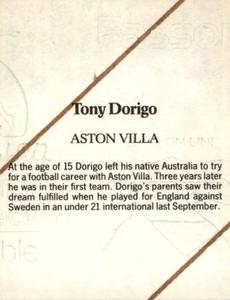 1986 Daily Mirror Stick With It #NNO Tony Dorigo Back