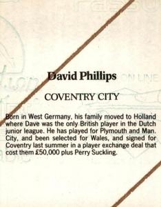 1986 Daily Mirror Stick With It #NNO David Phillips Back