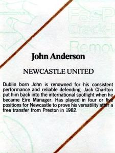 1986 Daily Mirror Stick With It #NNO John Anderson Back