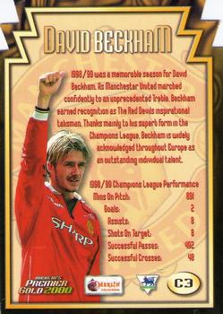 2000 Merlin's Premier Gold - Magic Moments #C3 David Beckham Back