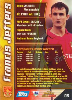 2001-02 Topps Premier Gold 2002 #A5 Francis Jeffers Back
