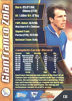 2001-02 Topps Premier Gold 2002 #C6 Gianfranco Zola Back