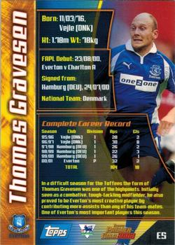 2001-02 Topps Premier Gold 2002 #E5 Thomas Gravesen Back