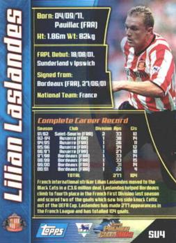2001-02 Topps Premier Gold 2002 #SU4 Lilian Laslandes Back