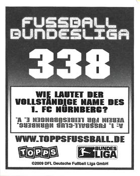 2009-10 Topps Fussball Bundesliga  #338 Andreas Wolf Back