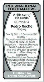 2022 Empire Collections International Footballers (4th set) #4 Pedro Rocha Back