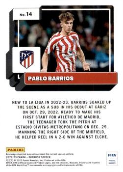2022-23 Donruss #14 Pablo Barrios Back