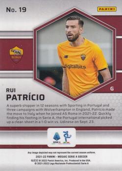 2021-22 Panini Mosaic Serie A #19 Rui Patricio Back