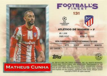 2021-22 Topps Finest Flashbacks UEFA Champions League #131 Matheus Cunha Back