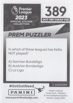 2022-23 Panini Premier League 2023 #389 Naby Keïta Back