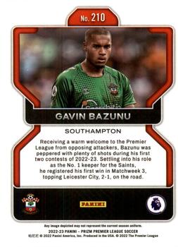 2022-23 Panini Prizm Premier League #210 Gavin Bazunu Back