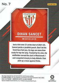 2021-22 Donruss Elite LaLiga Santander #7 Oihan Sancet Back