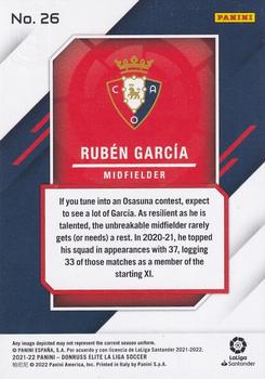 2021-22 Donruss Elite LaLiga Santander #26 Rubén García Back