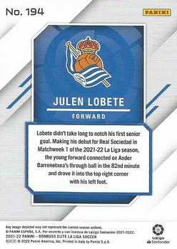 2021-22 Donruss Elite LaLiga Santander #194 Julen Lobete Back