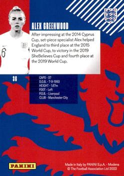 2022 Panini The Best of England #36 Alex Greenwood Back