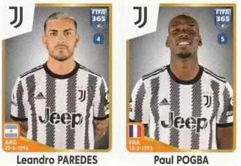 2023 Panini FIFA 365 The Golden World of Football #319 Leandro Paredes / Paul Pogba Front