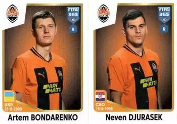 2023 Panini FIFA 365 The Golden World of Football #413 Artem Bondarenko / Neven Djurasek Front