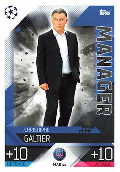 2022-23 Topps Match Attax UEFA Champions League & UEFA Europa League Extra - Manager #MAN 11 Christophe Galtier Front