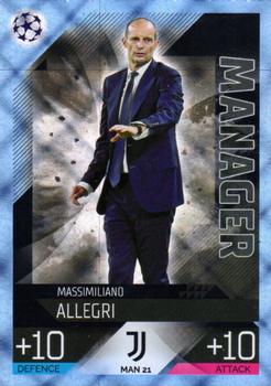 2022-23 Topps Match Attax UEFA Champions League & UEFA Europa League Extra - Manager Crystal #MAN 21 Massimiliano Allegri Front