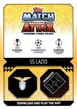 2022-23 Topps Match Attax UEFA Champions League & UEFA Europa League Extra - Manager Crystal #MAN 22 Maurizio Sarri Back