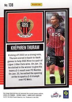 2022-23 Score Ligue 1 Uber Eats #138 Khephren Thuram Back