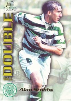 1998 Futera Platinum Celtic The Double - Gold Edge #DB16 Alan Stubbs Front