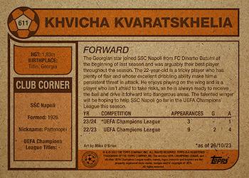 2023 Topps Living UEFA Club Competitions #611 Khvicha Kvaratskhelia Back