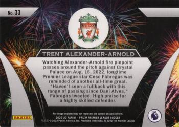 2022-23 Panini Prizm Premier League - Fireworks #33 Trent Alexander-Arnold Back