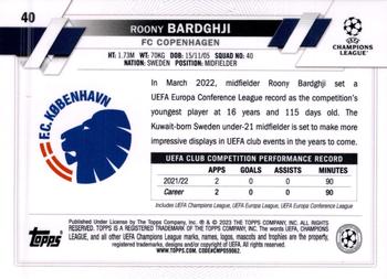 2022-23 Topps UEFA Club Competitions #40 Roony Bardghji Back