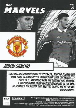2022-23 Donruss - Net Marvels Black #24 Jadon Sancho Back
