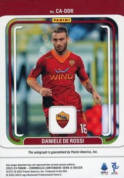 2022-23 Panini Chronicles - Contenders Autographs Serie A #CA-DDR Daniele De Rossi Back