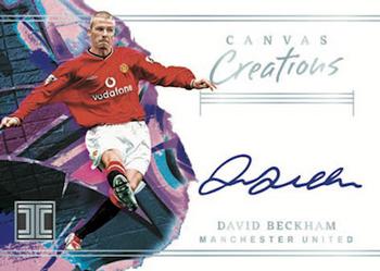 2022-23 Panini Impeccable Premier League - Canvas Creations Platinum #CC-DBE David Beckham Front