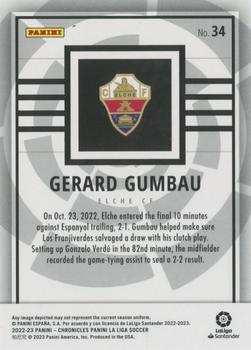 2022-23 Panini Chronicles - Panini La Liga Red #34 Gerard Gumbau Back