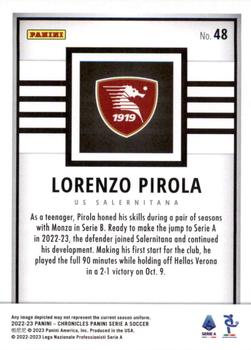 2022-23 Panini Chronicles - Panini Serie A #48 Lorenzo Pirola Back