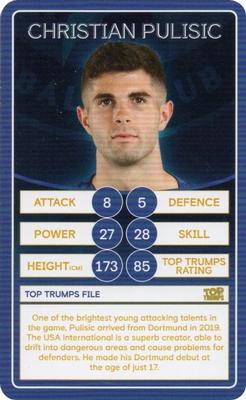 2019 Top Trumps Chelsea #NNO Christian Pulisic Front