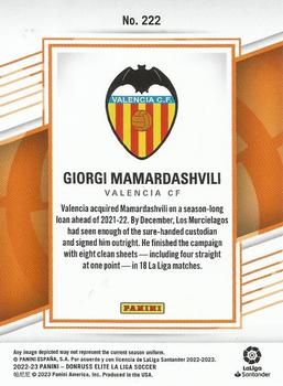 2022-23 Donruss Elite LaLiga Santander #222 Giorgi Mamardashvili Back